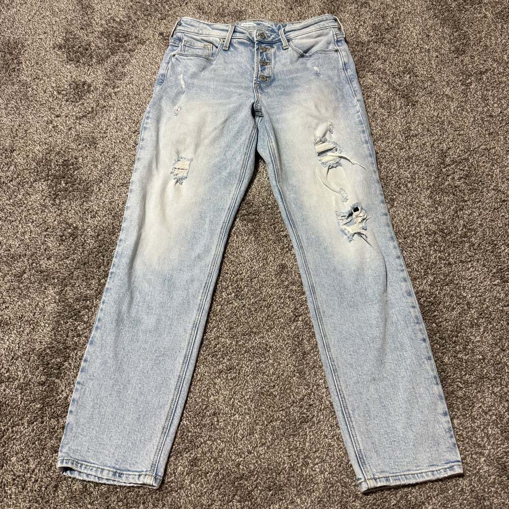 Light wash distressed jeans Old Navy